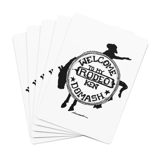 "Welcome To My Rodeo" Custom Poker Cards