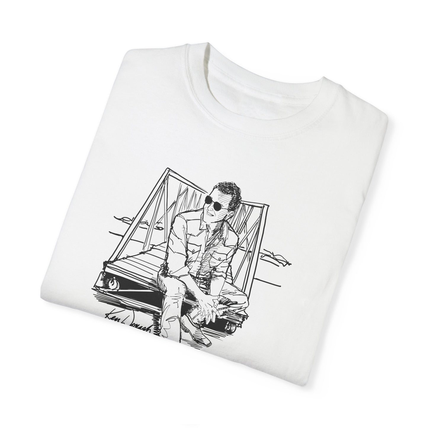 Ken Domash Self Portrait Art Shirt - Unisex Garment-Dyed T-shirt