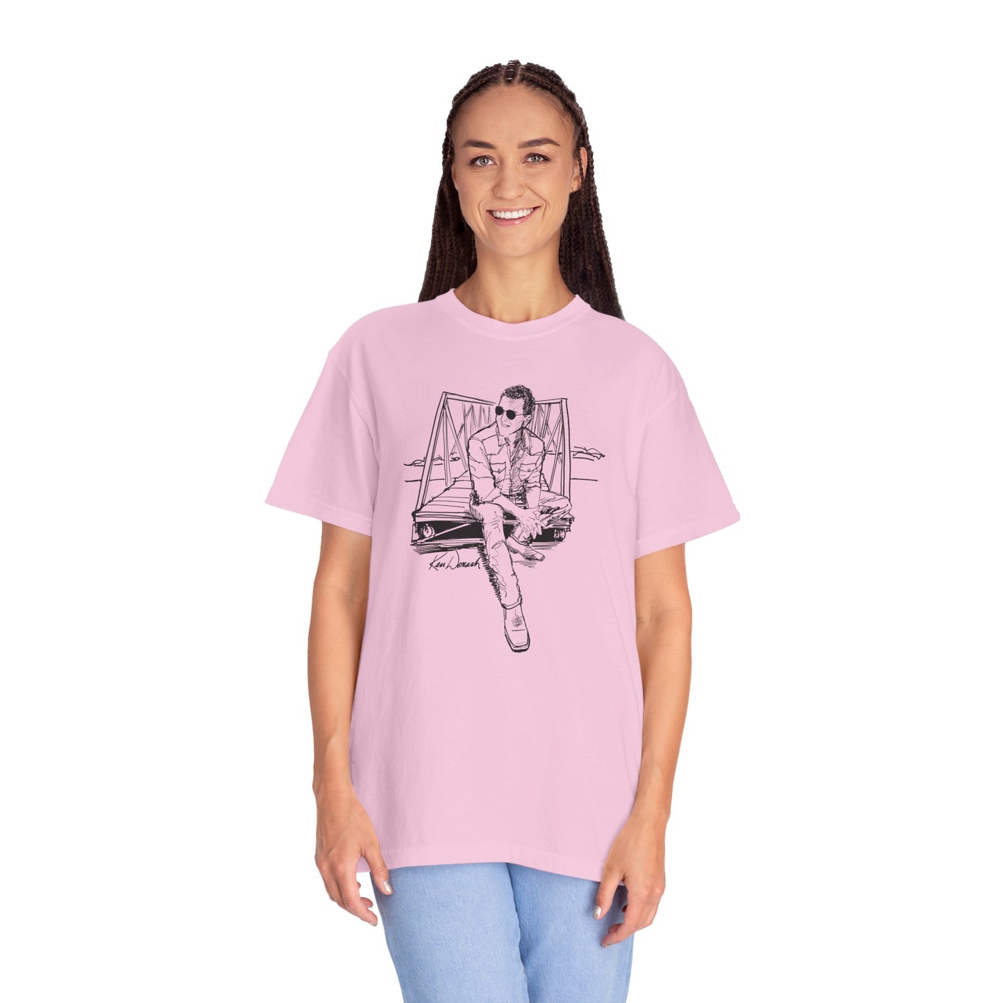 Ken Domash Self Portrait Art Shirt - Unisex Garment-Dyed T-shirt