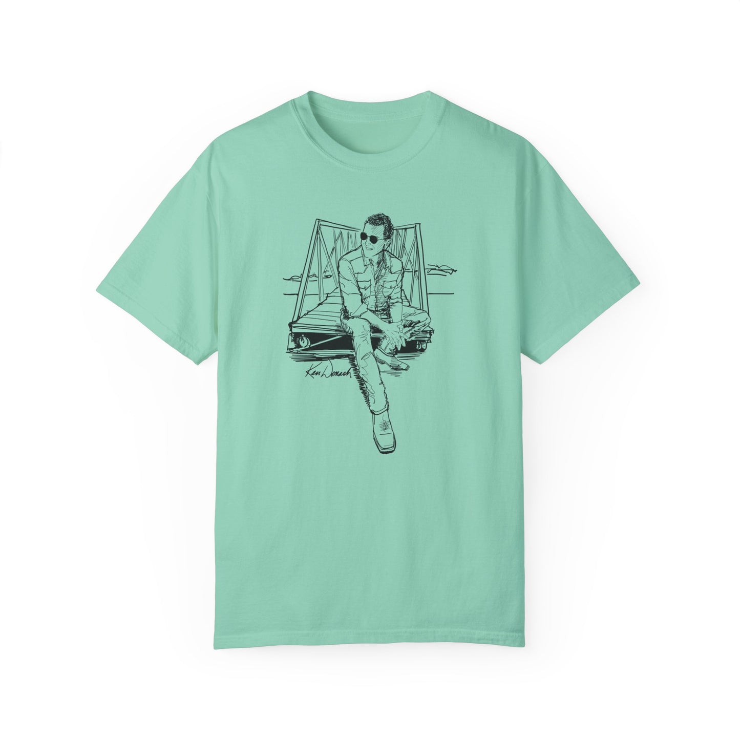 Ken Domash Self Portrait Art Shirt - Unisex Garment-Dyed T-shirt