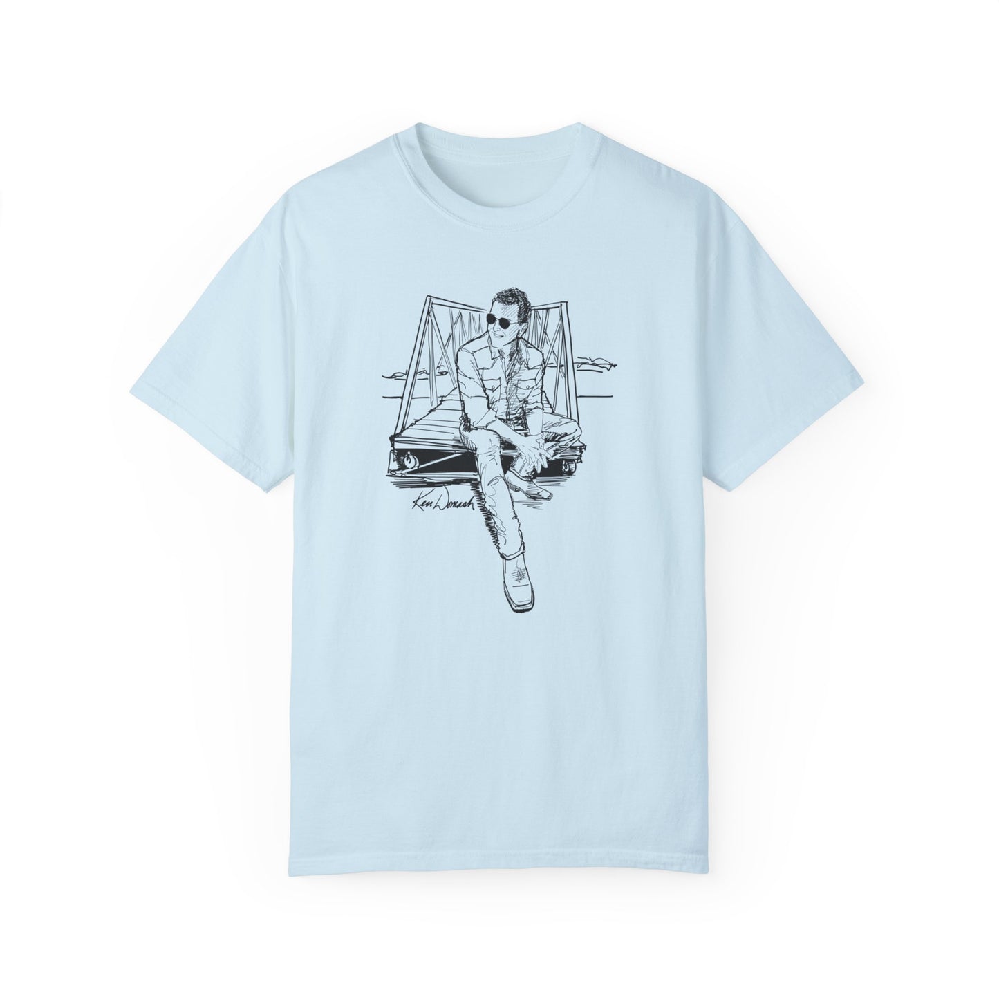 Ken Domash Self Portrait Art Shirt - Unisex Garment-Dyed T-shirt