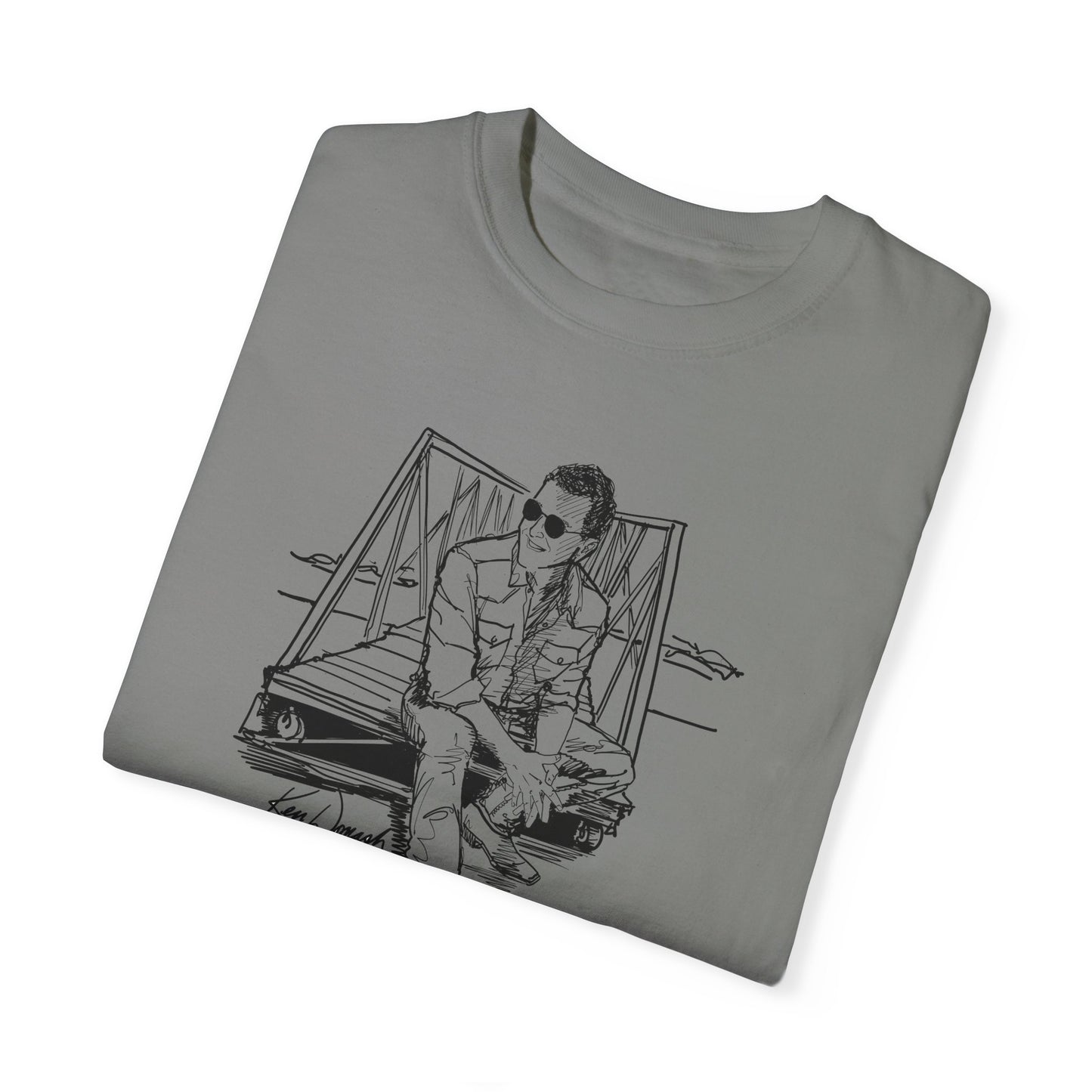 Ken Domash Self Portrait Art Shirt - Unisex Garment-Dyed T-shirt