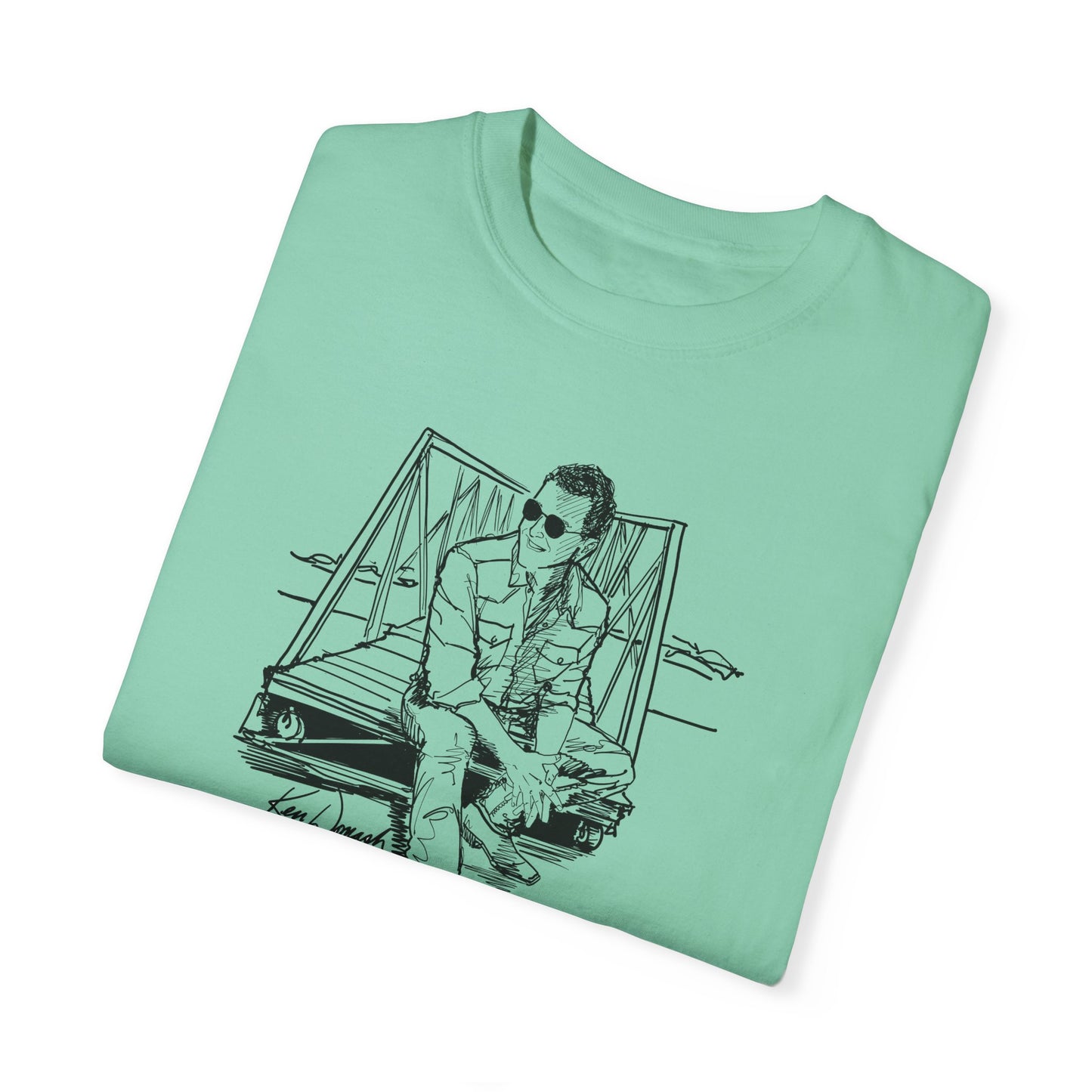 Ken Domash Self Portrait Art Shirt - Unisex Garment-Dyed T-shirt