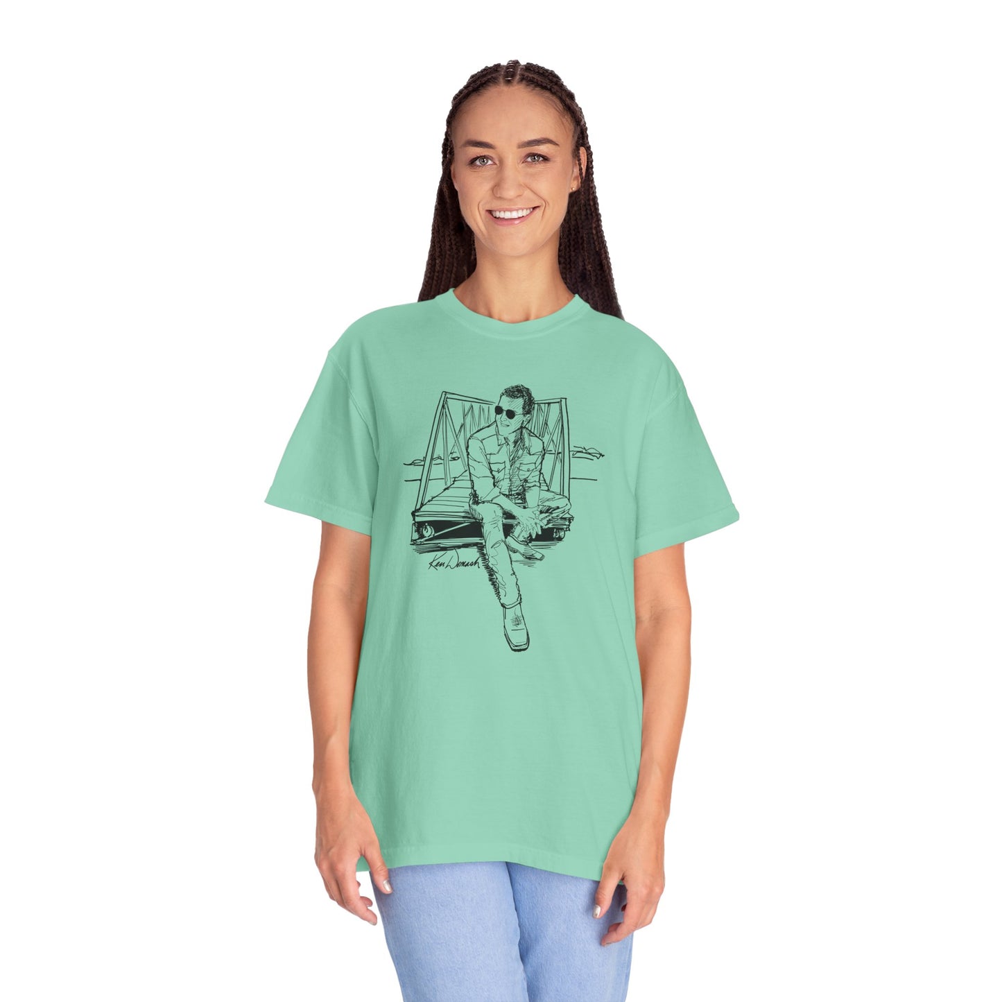 Ken Domash Self Portrait Art Shirt - Unisex Garment-Dyed T-shirt