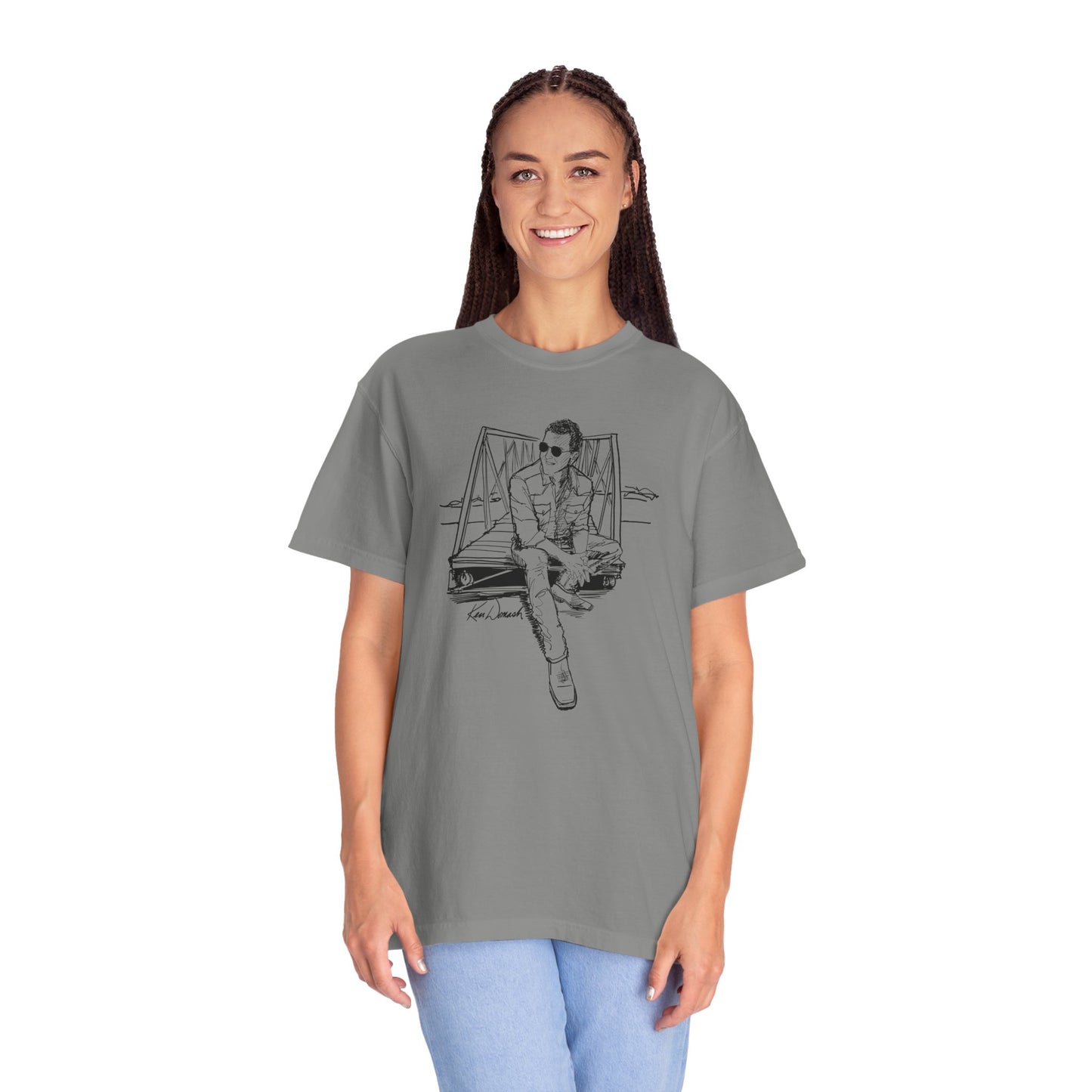 Ken Domash Self Portrait Art Shirt - Unisex Garment-Dyed T-shirt