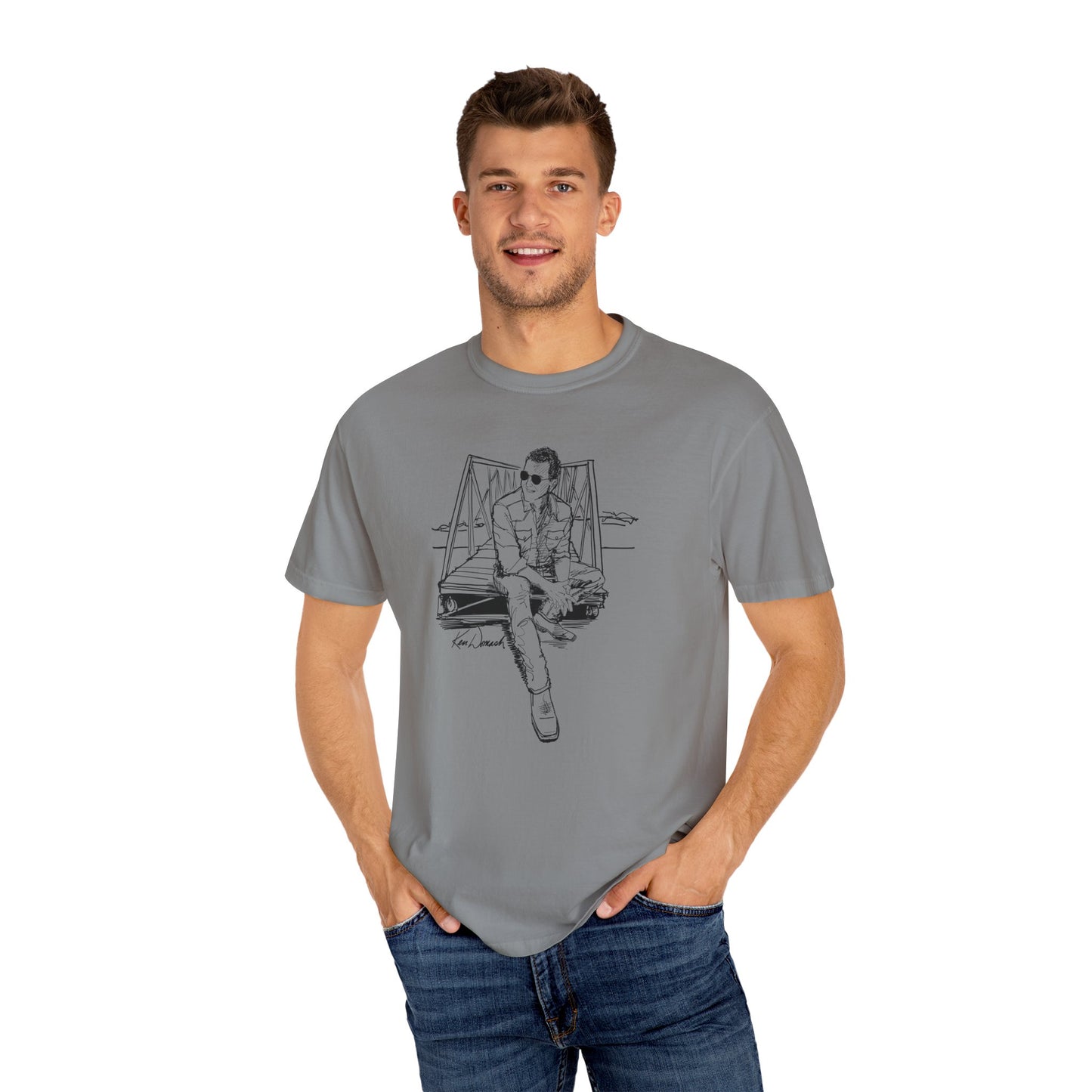 Ken Domash Self Portrait Art Shirt - Unisex Garment-Dyed T-shirt