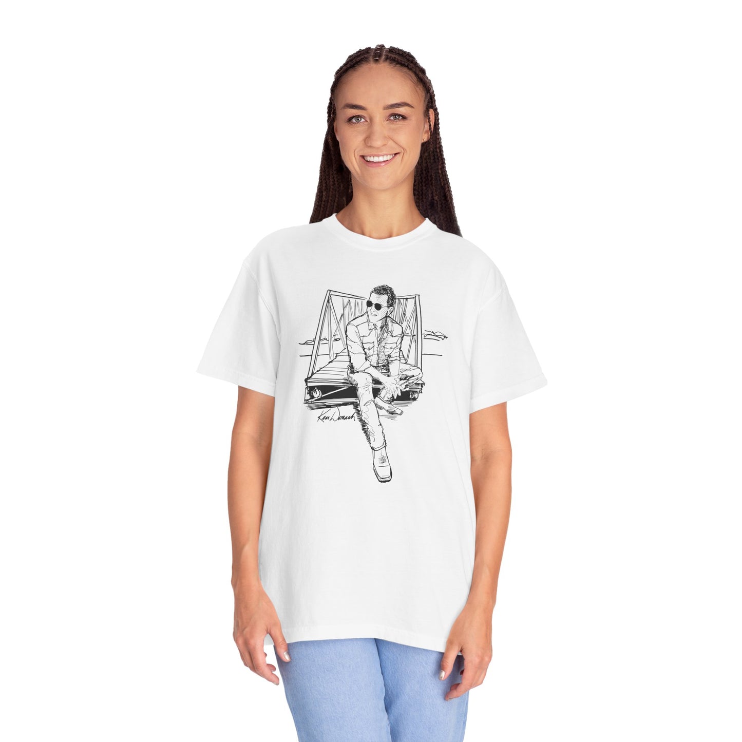 Ken Domash Self Portrait Art Shirt - Unisex Garment-Dyed T-shirt