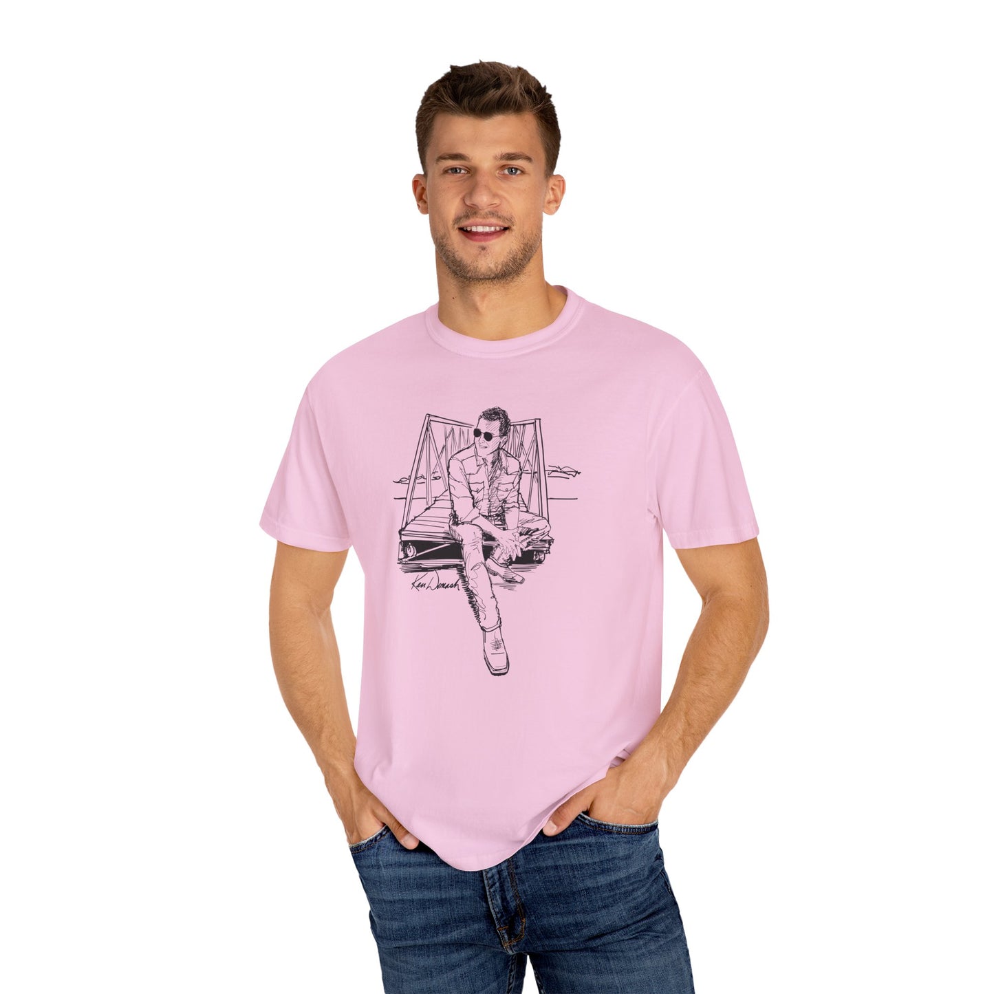 Ken Domash Self Portrait Art Shirt - Unisex Garment-Dyed T-shirt