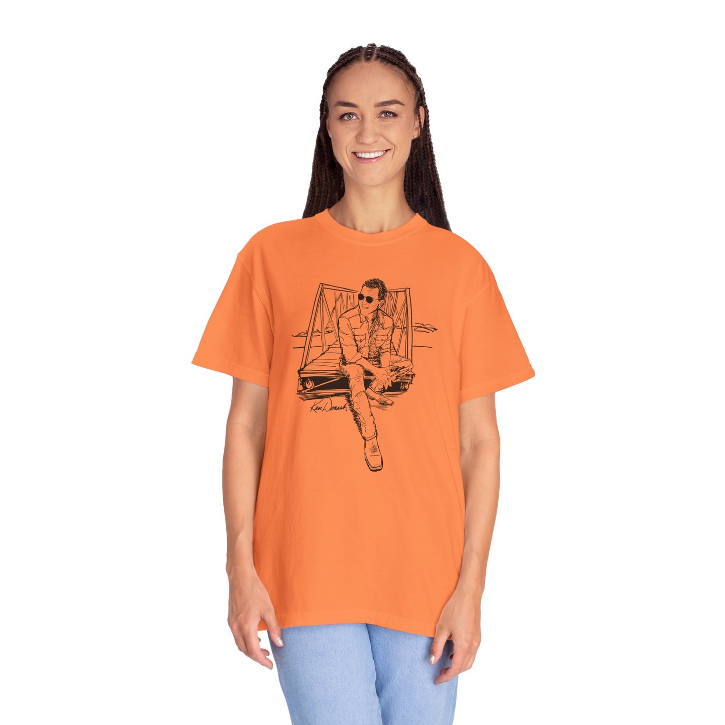 Ken Domash Self Portrait Art Shirt - Unisex Garment-Dyed T-shirt