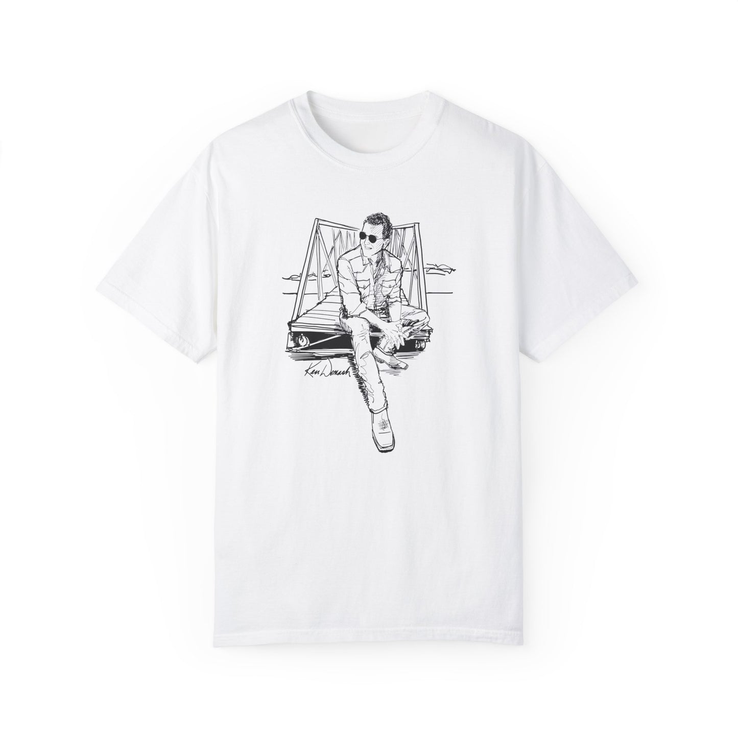 Ken Domash Self Portrait Art Shirt - Unisex Garment-Dyed T-shirt