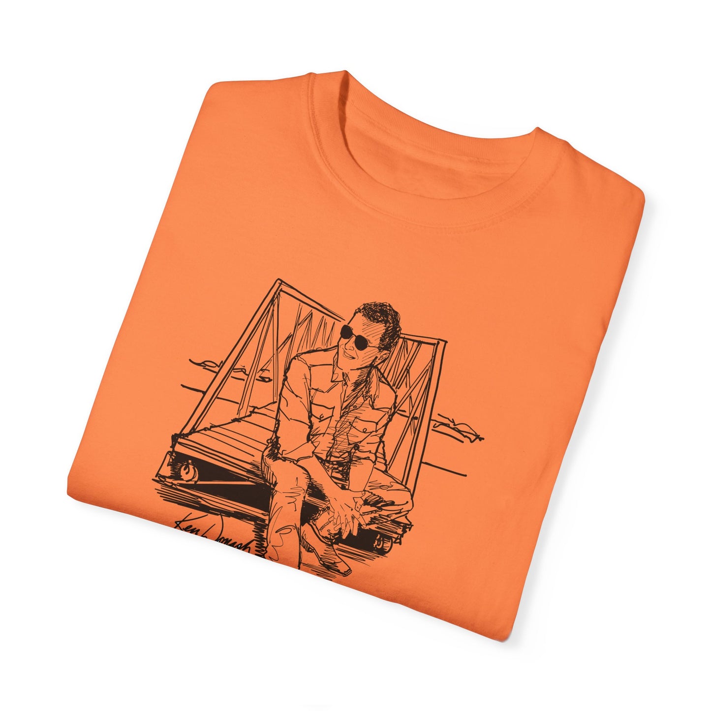 Ken Domash Self Portrait Art Shirt - Unisex Garment-Dyed T-shirt