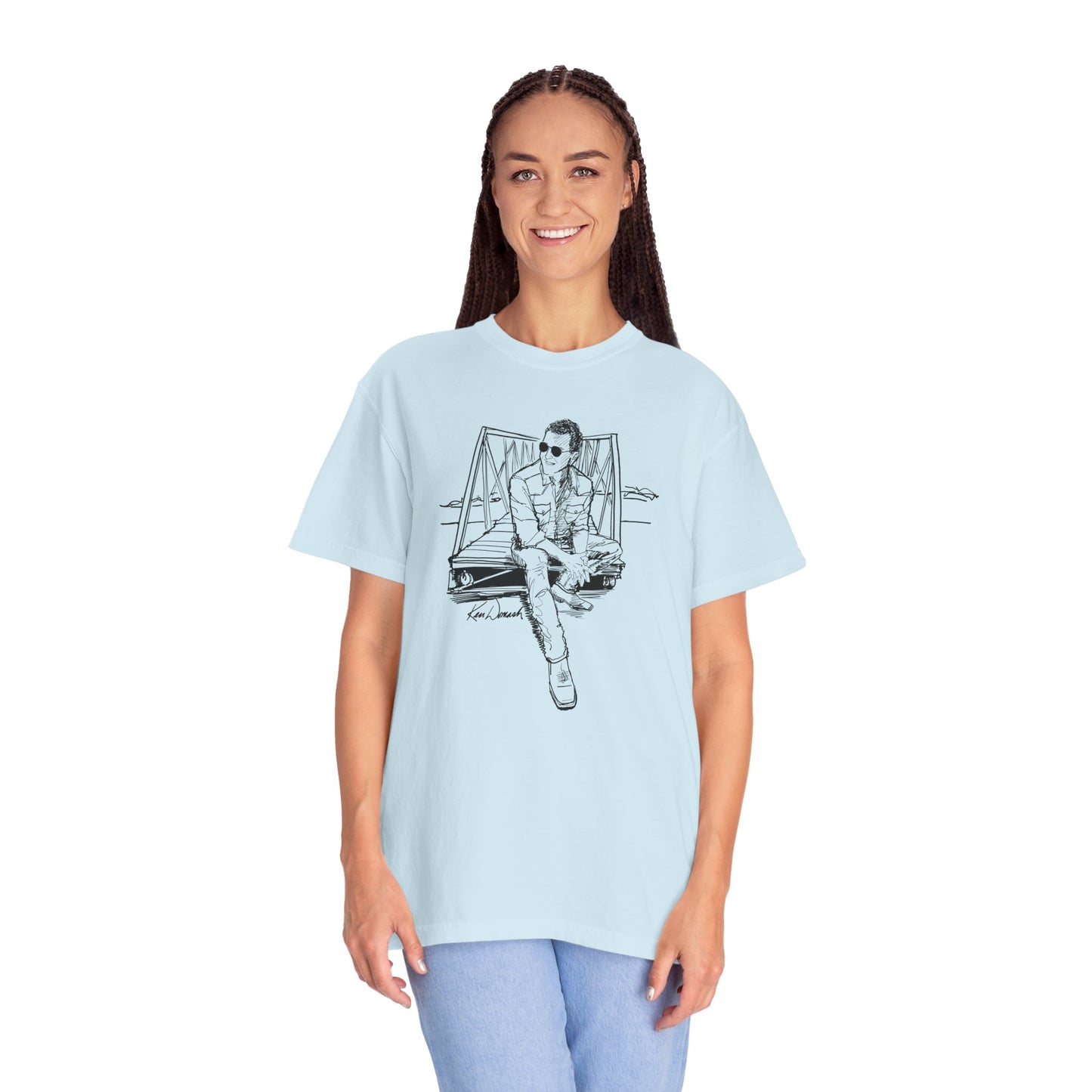 Ken Domash Self Portrait Art Shirt - Unisex Garment-Dyed T-shirt