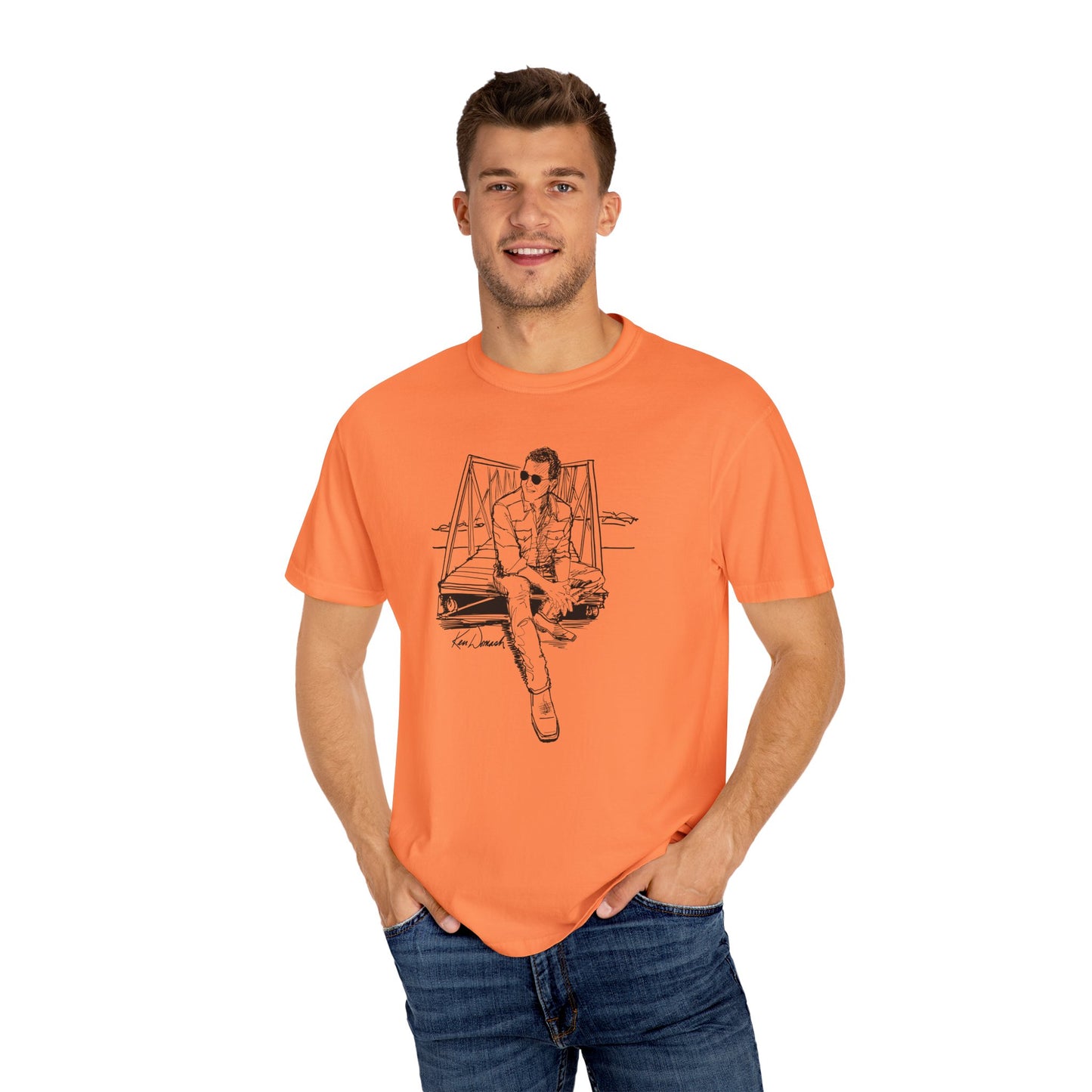 Ken Domash Self Portrait Art Shirt - Unisex Garment-Dyed T-shirt